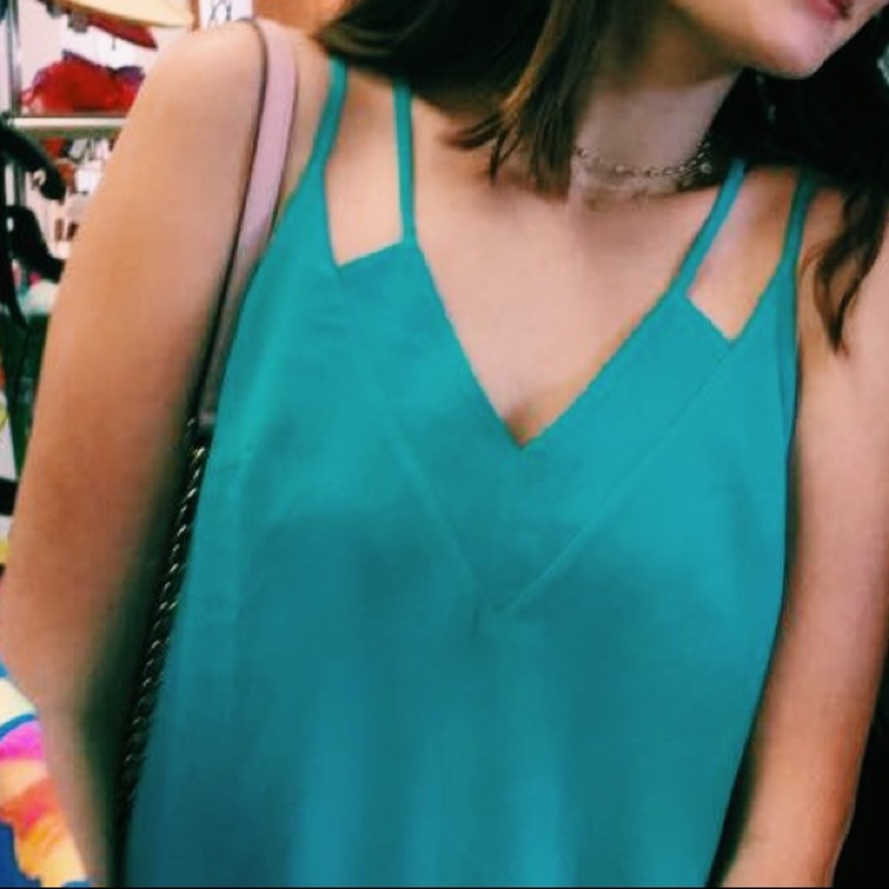 CeCe Turquoise “Slip Dress” - Picture 2 of 2